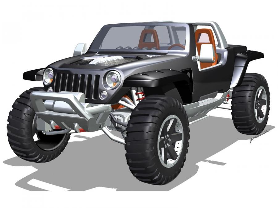  Jeep Hurricane concept 2005 года  (фото 37 из 58)